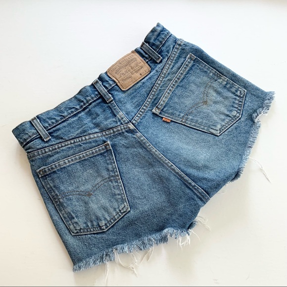Vintage Levi’s Orange Tab Cut Off Shorts - Picture 2 of 5